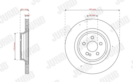 Фото автозапчасть Jurid 563853JC Автозапчасть Jurid 563853JC