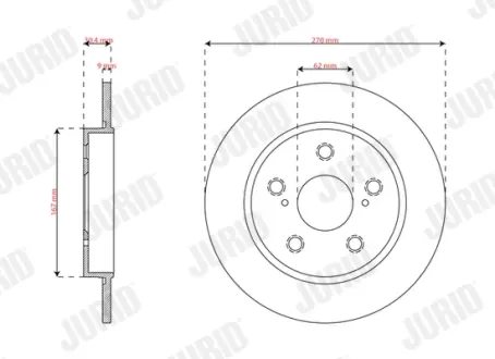 Автозапчасть Jurid 563819JC