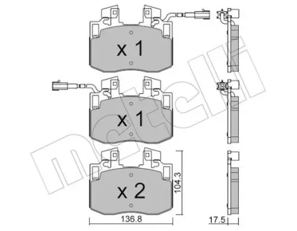 KLOCKI HAM PRZOD Metelli 2213810