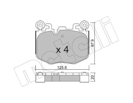 KLOCKI HAM PRZOD Metelli 2213840