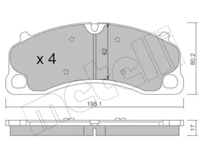KLOCKI HAM PRZOD Metelli 2214620