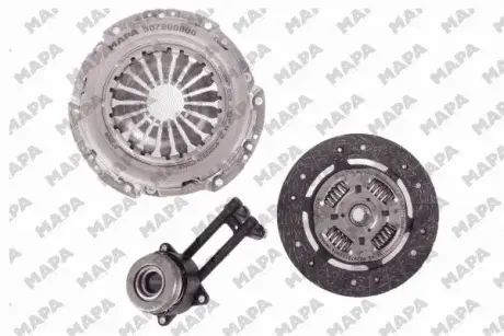 FORD К-кт зчеплення диск + корзина + підшипник Fiesta VI 1.25/1.4 08- MAPA 018200508