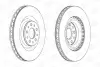 Диск тормозной передний (кртано 2) Fiat Doblo (10-)/ Opel Combo (12-) CHAMPION 562760CH (фото 2)