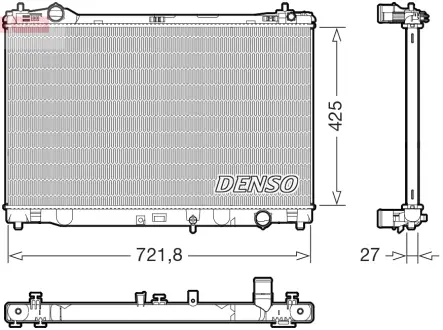 Chłodnica LEXUS GS / RC 15- DENSO DRM50153