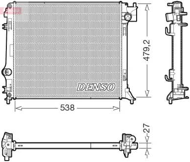 Chłodnica NISSAN QASHQAI 18- DENSO DRM46080