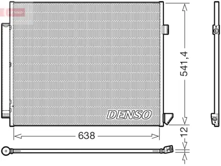 Skraplacz MERCEDES BENZ G-CLASS / GLE / GLS 18- DENSO DCN17066
