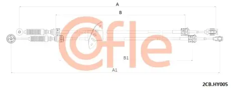 Linka zmiany biegów HYU I30 07- COFLE 922CBHY005