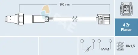 Lambda Sensor FAE 77786