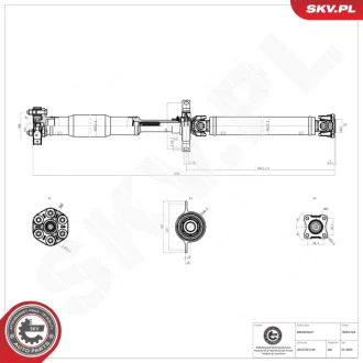 Фото propshaft SKV GERMANY 76SKV164 Propshaft SKV GERMANY 76SKV164