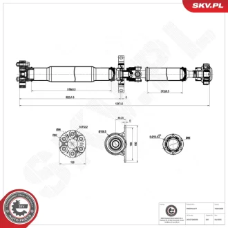 Propshaft SKV GERMANY 76SKV090