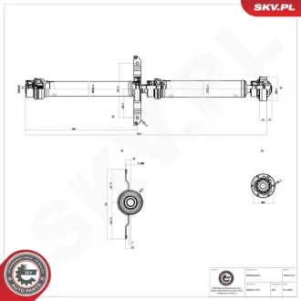 Propshaft SKV GERMANY 76SKV110