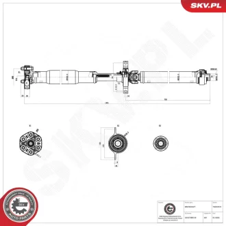 Propshaft SKV GERMANY 76SKV070