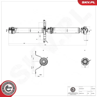 Propshaft SKV GERMANY 76SKV069