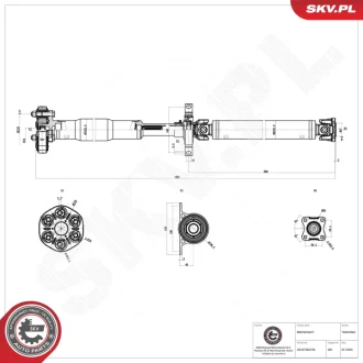 Фото propshaft SKV GERMANY 76SKV062 Propshaft SKV GERMANY 76SKV062