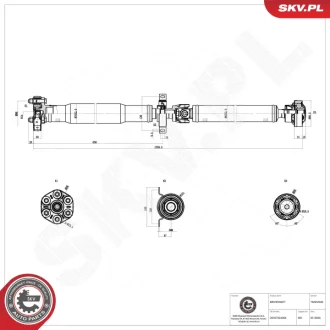 Propshaft SKV GERMANY 76SKV046