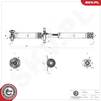 Propshaft SKV GERMANY 76SKV047