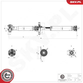 Фото propshaft SKV GERMANY 76SKV060 Propshaft SKV GERMANY 76SKV060