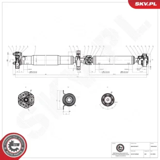 Propshaft SKV GERMANY 76SKV043