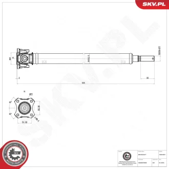 Propshaft SKV GERMANY 76SKV007