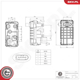 Turbo wastegate actuator SKV GERMANY 95SKV487 (фото 1)