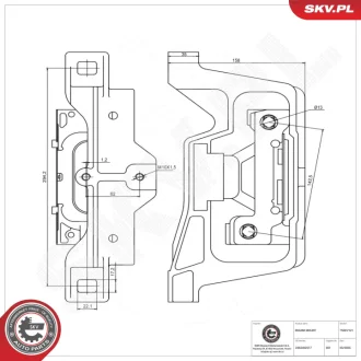 Engine mount SKV GERMANY 75SKV121