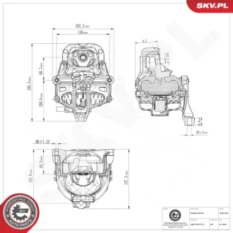 Engine mount SKV GERMANY 75SKV182