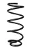 Пружина передня Connect 02- (75PS) (384*13,25*160) RAISO SF076TP (фото 1)