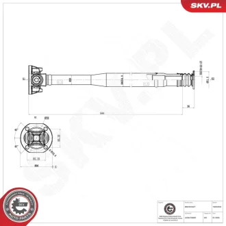 Propshaft SKV GERMANY 76SKV035