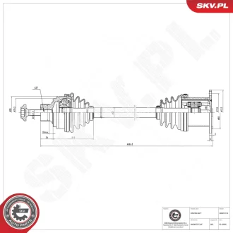 Drive shaft SKV GERMANY 40SKV114
