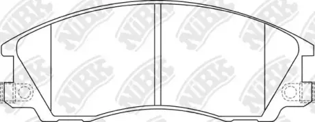 Колодки гальм. NiBK PN0853