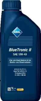 Олива моторна 10W-40 1L Blue Tronic II ACEA A3/B4,API SL/CF,VW 501.01/505.00, MB229.1 ARAL 15F46E