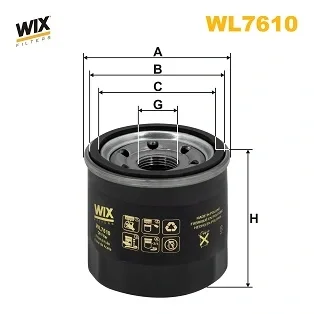 Фільтр оливи WIX FILTERS WL7610