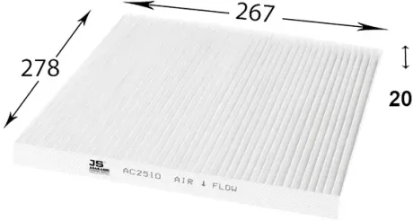 Фильтр воздушный кондиционера (салона) JS ASAKASHI AC2510