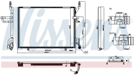 CH┼üODNICA KLIMY FORD ECOSPORT 12- NISSENS 940941