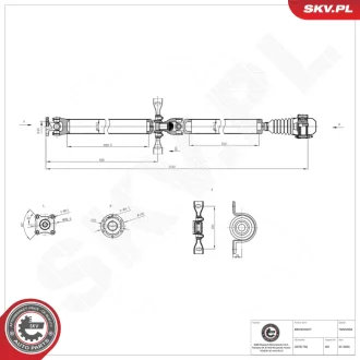 Propshaft SKV GERMANY 76SKV050