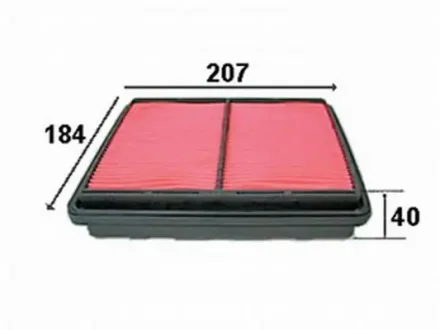 Фото фильтр воздушный двигателя JS ASAKASHI A843J Фильтр воздушный двигателя JS ASAKASHI A843J