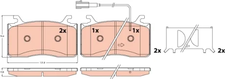 KLOCKI HAM. TRW GDB2617
