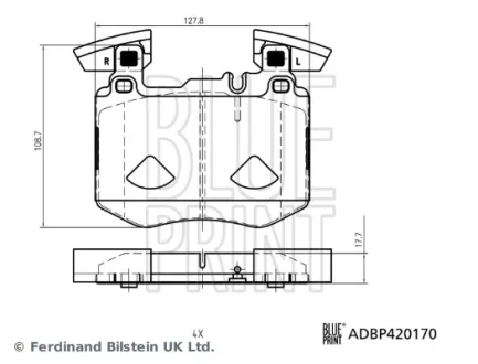 KLOCKI HAM. DB BLUE PRINT ADBP420170