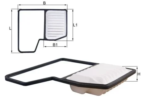 Фільтр повітряний Suzuki Ignis/Swift 1.2 Hybrid 20- MAHLE / KNECHT LX 5859