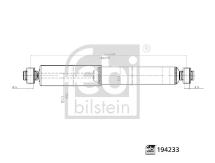 AMORTYZATOR TYL L/P FEBI BILSTEIN 194233