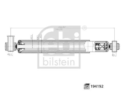 AMORTYZATOR TYL L/P FEBI BILSTEIN 194192