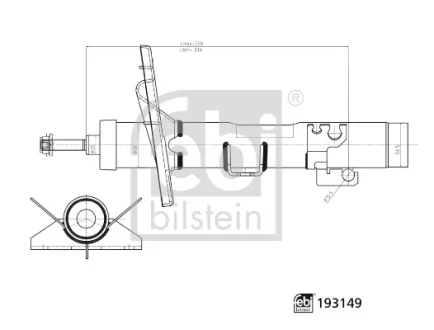 AMORTYZATOR PRZOD L/P FEBI BILSTEIN 193149