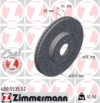 TARCZA HAM./PRZ/ BSDB X-KLASA /470/ 17- ZIMMERMANN 400553552