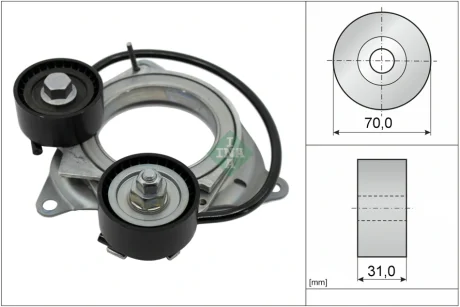 Натяжник ременя генератора BMW 3 (G20/G80/G28)/5 (G30/F90) 20- B46/B48/B58 INA 534 1011 10