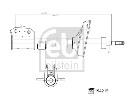 Фото amortyzator przod l/p FEBI BILSTEIN 194215 AMORTYZATOR PRZOD L/P FEBI BILSTEIN 194215
