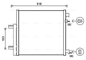 Фото радіатор кондиціонера AVA COOLING DWA5140D Радіатор кондиціонера AVA COOLING DWA5140D
