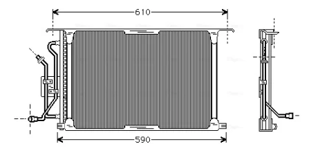 Радіатор кондиціонера AVA COOLING FD5258