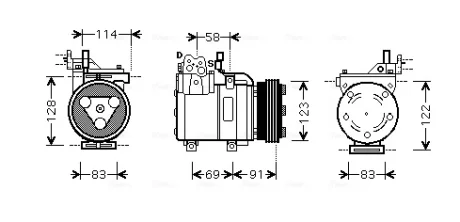 Компресор кондиціонера AVA COOLING HYK196