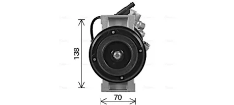 Компресор кондиціонера MERCEDES C (A205), C (C205), C T-MODEL (S205), C (W205), E (A238), E (C238), E T-MODEL (S213), E (W213), GLC (C253), GLC (X253), MARCO POLO CAMPER (W447) 01.12- AVA COOLING MSAK747