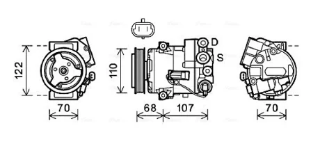 Автозапчасть AVA COOLING OLAK594